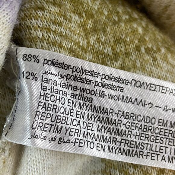 Zara Oversized Shacket Women's M/L Multicolor Plaid Wool Blend Button Up Pockets - Picture 6 of 7